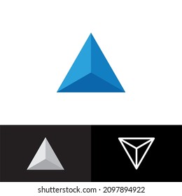 triangle logo vector design simple