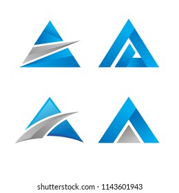 Triangle logo vector icon