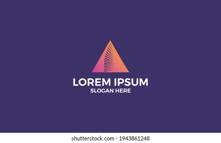 triangle logo vector icon illustration