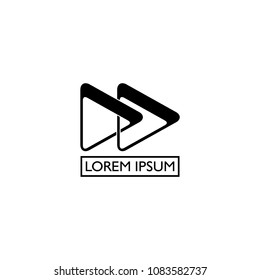 Triangle logo. Vector illustration