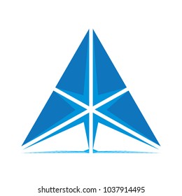 triangle logotype star 