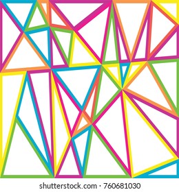 Triangle low poly pattern background design vector