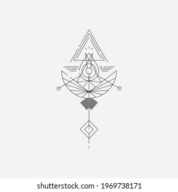 Triangle mandala for artwork or design