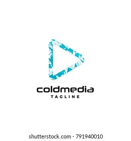 Triangle media player icon . ColdMedia. 