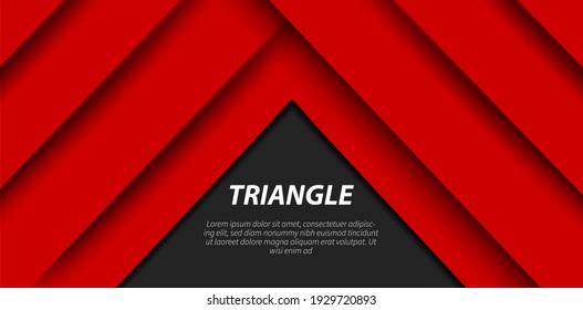 Triangle middle background with minimal concept design 