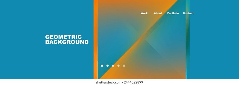 Triangle minimal web site page background design. Vector Illustration For Wallpaper, Banner, Background, Card, Book Illustration, landing page