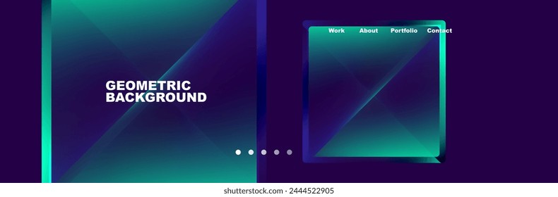 Triangle minimal web site page background design. Vector Illustration For Wallpaper, Banner, Background, Card, Book Illustration, landing page