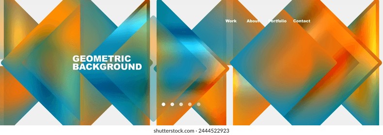 Triangle minimal web site page background design. Vector Illustration For Wallpaper, Banner, Background, Card, Book Illustration, landing page