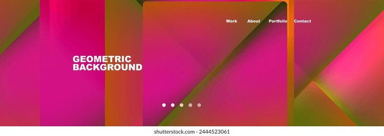 Diseño de fondo de página de Sitio web mínimo triangular. Ilustración vectorial Para Fondo de pantalla, Anuncio, Fondo, Tarjeta, Ilustración de libro, página de destino