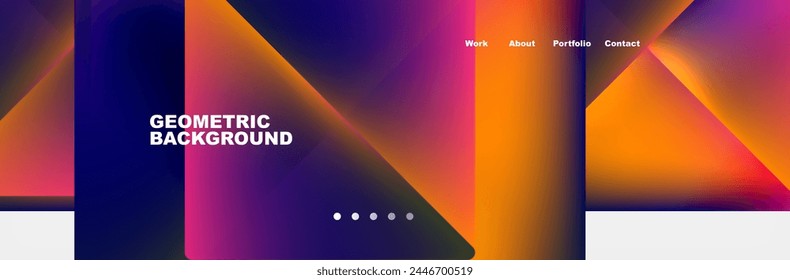Triangle minimal web site page background design. Vector Illustration For Wallpaper, Banner, Background, Card, Book Illustration, landing page