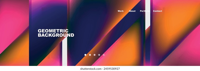 Triangle minimal web site page background design. Vector Illustration For Wallpaper, Banner, Background, Card, Book Illustration, landing page