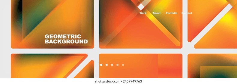 Triangle minimal web site page background design. Vector Illustration For Wallpaper, Banner, Background, Card, Book Illustration, landing page