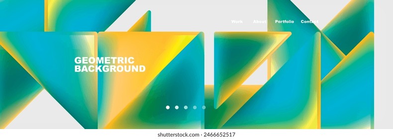 Triangle minimal web site page background design. Vector Illustration For Wallpaper, Banner, Background, Card, Book Illustration, landing page