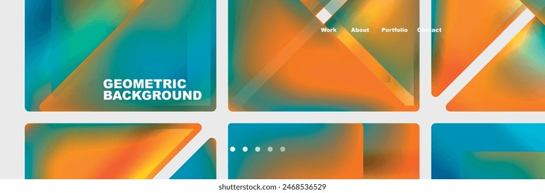 Diseño de fondo de página de Sitio web mínimo triangular. Ilustración vectorial Para Fondo de pantalla, Anuncio, Fondo, Tarjeta, Ilustración de libro, página de destino