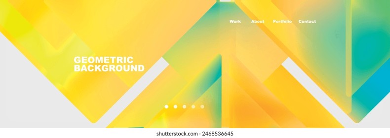 Triangle minimal web site page background design. Vector Illustration For Wallpaper, Banner, Background, Card, Book Illustration, landing page