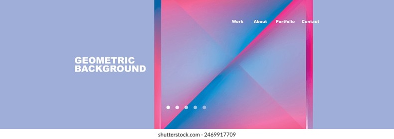Triangle minimal web site page background design. Vector Illustration For Wallpaper, Banner, Background, Card, Book Illustration, landing page