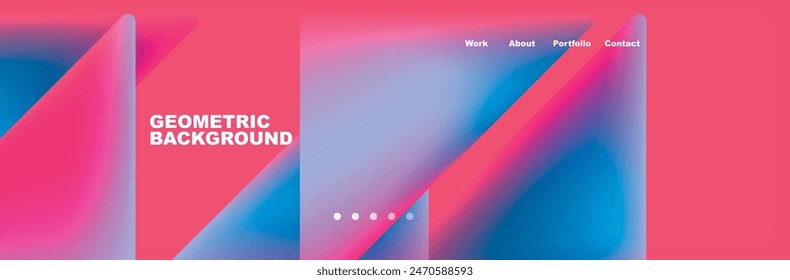 Diseño de fondo de página de Sitio web mínimo triangular. Ilustración vectorial Para Fondo de pantalla, Anuncio, Fondo, Tarjeta, Ilustración de libro, página de destino