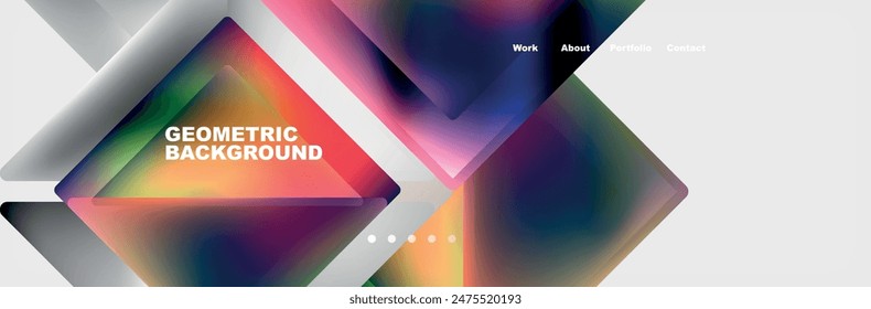 Triangle minimal web site page background design. Vector Illustration For Wallpaper, Banner, Background, Card, Book Illustration, landing page