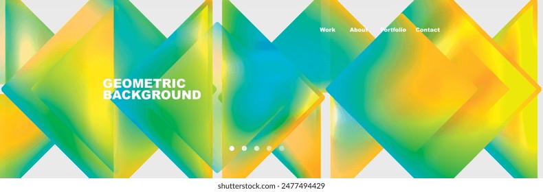 Triangle minimal web site page background design. Vector Illustration For Wallpaper, Banner, Background, Card, Book Illustration, landing page