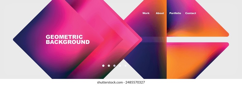 Triangle minimal web site page background design. Vector Illustration For Wallpaper, Banner, Background, Card, Book Illustration, landing page