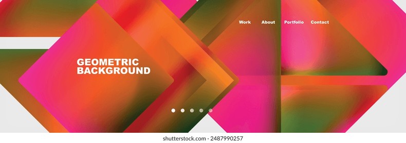 Triangle minimal web site page background design. Vector Illustration For Wallpaper, Banner, Background, Card, Book Illustration, landing page