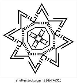 Triangle Minimalist Tattoo, Modern Subtle Aesthetic Tattoo, Minimal Modern Discreet Tattoo Vector Art Illustration