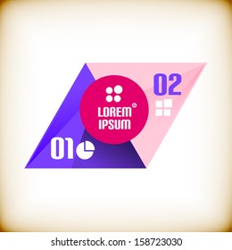 Triangle modern infographic template