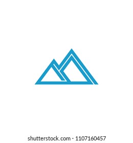 triangle montain logo template
