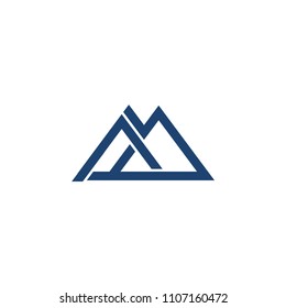 triangle montain logo template