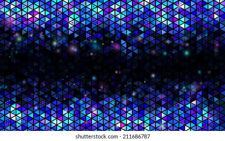 triangle mosaic background.