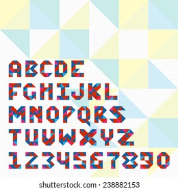 Triangle Mosaic Font For Icons In Web And Apps. 