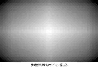 Triangle mosaic gray, white and black abstract vector geometric background.  Low poly, polygon monochrome design pattern, polygonal backdrop.