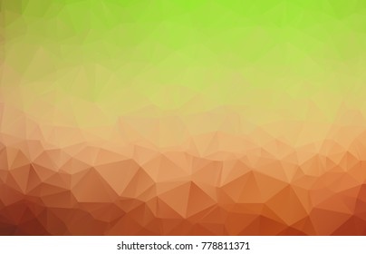 Triangle mosaic low polygonal abstract background. Vector illustration. Colorful polygon gradient futuristic horizontal pattern.