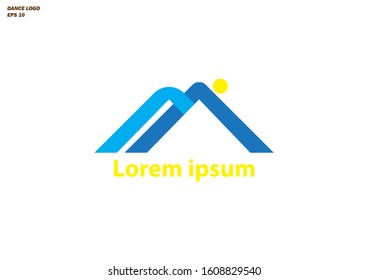 Triangle Mountain for company simple powerful logo brand creation icon