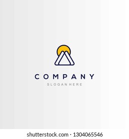 Triangle Mountain Landscaping Abstract Creative Business Modern Logo