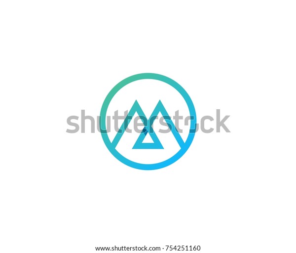 Triangle Mountain Logo Stock Vector (Royalty Free) 754251160