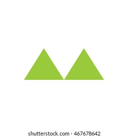 triangle mountain logo vector