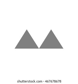 triangle mountain logo vector