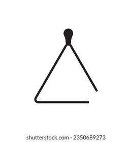 Triangle musical icon vector template illustration logo design
