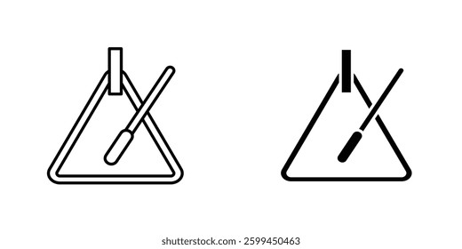 Triangle musicicons for ui. vector illustration