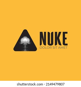 triangle of nuke logo for tampered glass industry, anti crack, broken. Or use for safety product, mobile aplication.