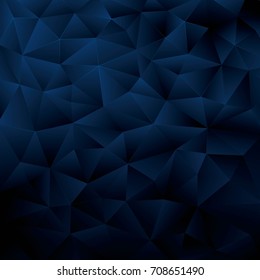 Triangle on a dark blue background. geometric pattern with gradient. vector. ideas for your business presentations,