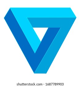 triangle optical illusion graphic in vector quality