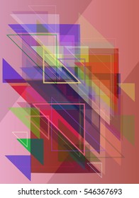 triangle at original textile, fair template beside backdrop