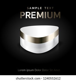 Triangle Packaging Premium Cosmetics Beauty Cosmetics Illustration of realistic 3D