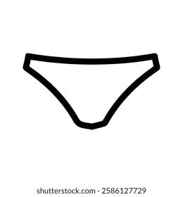 Triangle Panties Icon. Vector Illustration of Men's and women's Underwear. underpants.