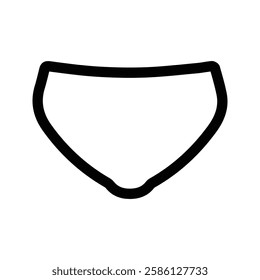 Triangle Panties Icon. Vector Illustration of Men's and women's Underwear. underpants.