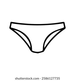 Triangle Panties Icon. Vector Illustration of Men's and women's Underwear. underpants.