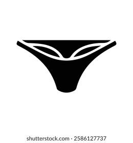 Triangle Panties Icon. Vector Illustration of Men's and women's Underwear. underpants.