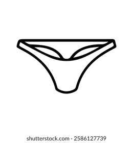 Triangle Panties Icon. Vector Illustration of Men's and women's Underwear. underpants.